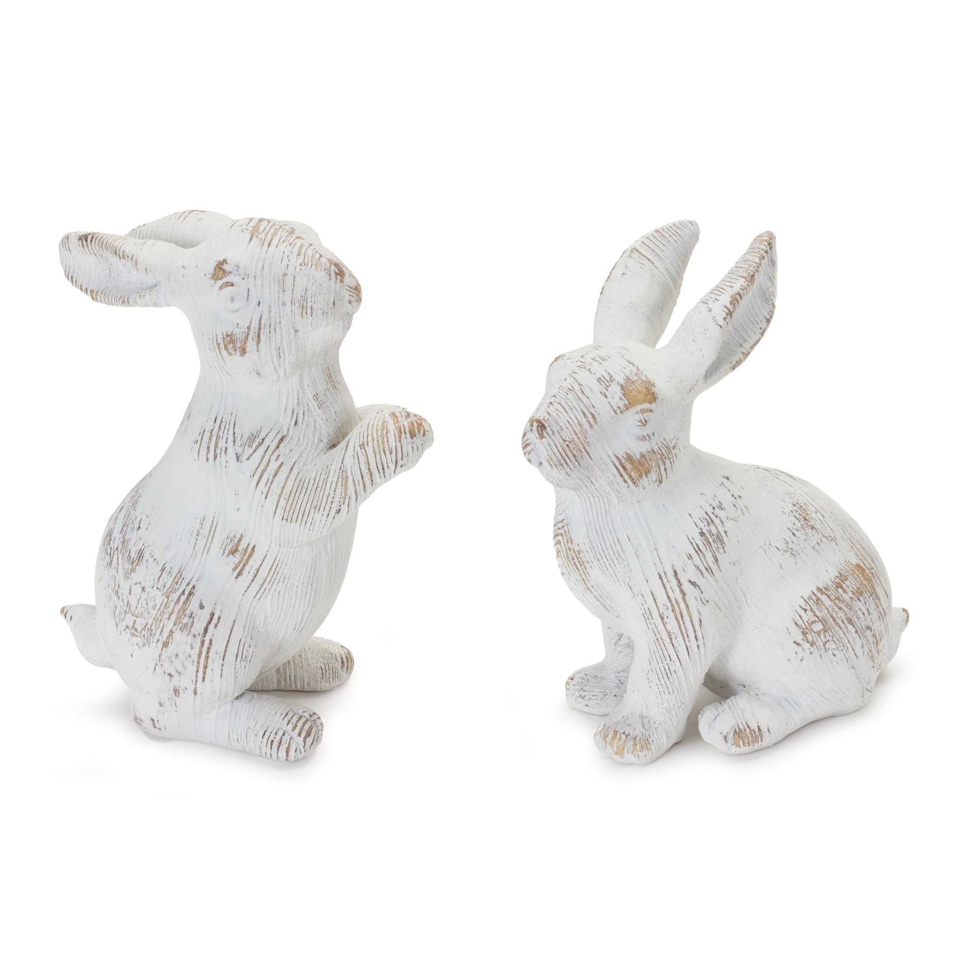 Amazon.com: Melrose International White Washed Rabbit Figurine